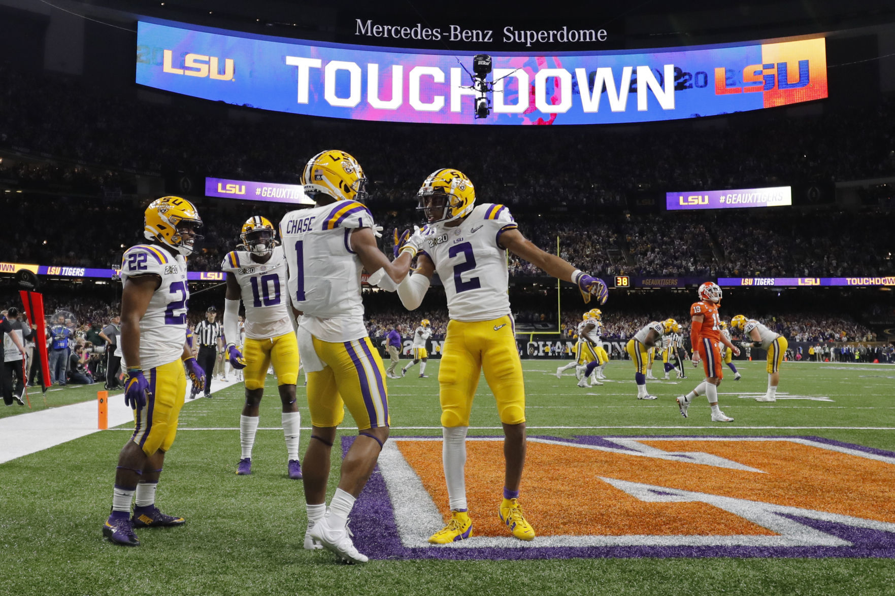 APTOPIX CFP Championship Clemson LSU Football